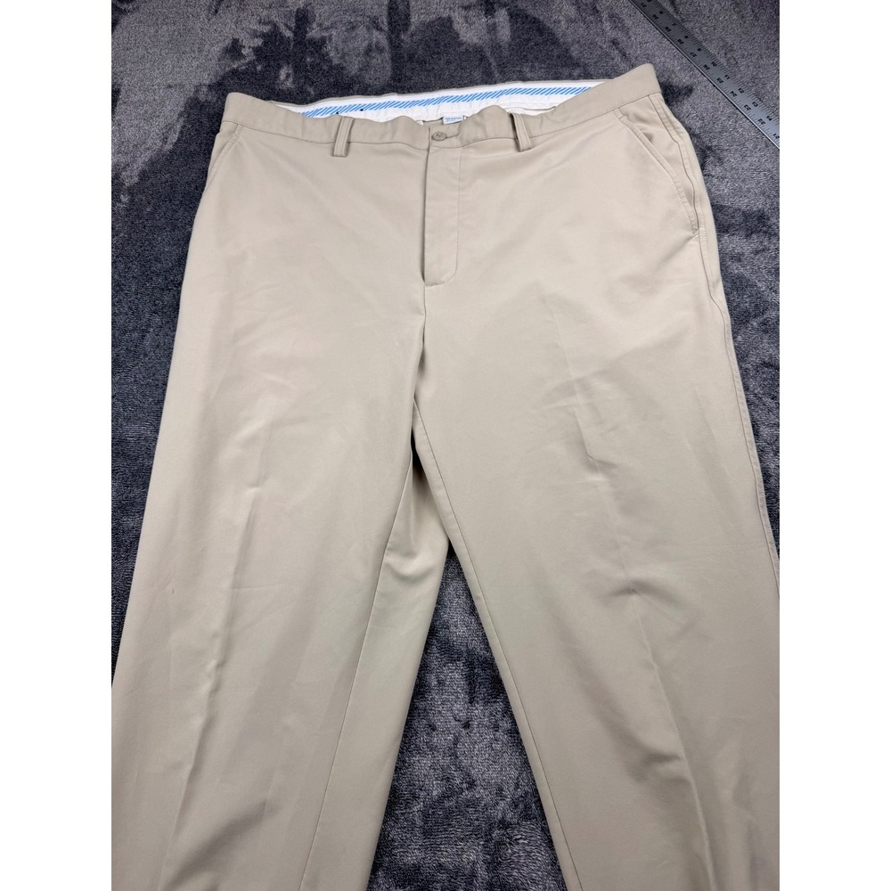 FootJoy Mens Khaki‎ Performance Golf Pants Tan Stretch W42 L30 Flat Front FJ